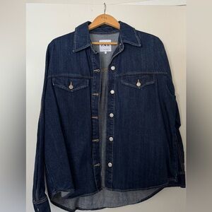 Zara Dark Denim Oversized Shacket